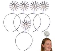 Loading Creative Headband/Hairpin, 2025 New Creative Black Load Symbol Hair Band, Funny Loading Symbol Hair Bands, Music Festival Eye-Catching Decoration Props for Daily Wear and Makeup(5Pcs)