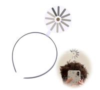 Loading Creative Headband/Hairpin, Fun & Creative 'loading' Hairpins for Women, Humorous Personality Expression, Clip Headbands for Women, Interactive Mood Expressing White Elephant(Headband,1pc)