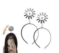 Loading Creative Headband Hairpin, Rotating "Loading" Symbol Clip, Fun Brain-Lagging Design for Men & Women, Humorous Mood Expression Hair Accessory (A*2pcs)