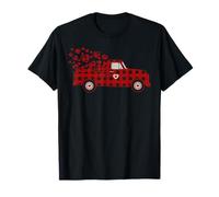 Loads of Love - Camión a cuadros con corazones búfalo para hombres, mujeres y niños Camiseta