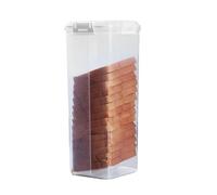 Loaf Bread Storage Container - PP 34cm, Airtight Bread Saver, Internal Tray | Large Capacity, Clear Breads Keeper, Tall Kitchen Food Bin For Homemade Breads, Toast, Bagels, Donuts, Cookies, Nuts