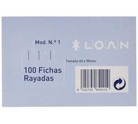 Loan Número 1 - Fichas rayadas, 100 unidades
