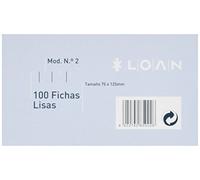 Loan Número 2 - Fichas lisas, 100 unidades