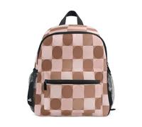 Loancwa Bonita mochila infantil para niños y niñas, Colorido, S | Patrón de cuadrícula circular de dos colores
