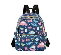 Loancwa Mochila acolchada para mujer de 14 L, 100 % poliéster, con dibujos animados de cuentos de hadas, bolsa casual para ir de compras, deportes al aire libre