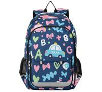 Loancwa Mochila unisex para laptop con dibujos animados de cuentos de hadas, mochila escolar con compartimento para laptop y bolsillos organizadores