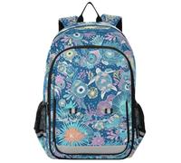 Loancwa Mochila unisex para laptop Underwater World, mochila escolar con compartimento para laptop y bolsillos organizadores