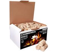 LOANE - Encendedores Ecológicos - 2KG - Encendedor Barbacoa, Encendedor Chimenea, Pastillas Encendido Chimenea, Encendedores De Lana De Madera, 150 Unidades Aprox