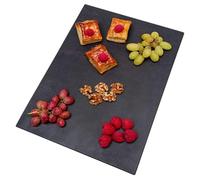 LOANE - Tabla de Cortar Multifuncional - Tabla Cortar Cocina, Material Porcelánico, Resistente al Calor y a los Arañazos, Ideal para Picar, Servir y Presentar Alimentos (Ónix)