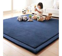 Loartee La Alfombra Engrosamiento Coral Terciopelo Alfombra Manta de rastreo para niños Alfombras Suaves de Tatami Antideslizante para niños Enlarge Play Mat