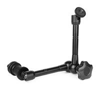 Lobamop Brazo articulado mágico Arm11 fricción con zapata de montaje y tornillo de trípode 1/4 para cámara DSLR monitor LED LCD luces DV monitor flash luces micrófono