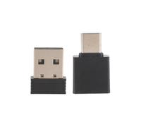 Lobamop Jiggler - Ratón USB con adaptador USB y adaptador USB C, color negro