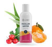 LOBEY Agua micelar - Limpieza facial suave con aloe vera y extractos de frutas - Elimina el maquillaje y la protección solar - Para pieles sensibles - Natural e hidratante (200 ml)