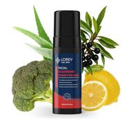 LOBEY Espuma limpiadora para hombres - Limpieza facial suave con BioDtox, glicerina y pimienta de Tasmania - para pieles sensibles y después del afeitado - Natural y refrescante (150 ml)