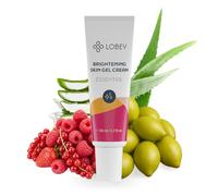 Lobey Gel hidratante para pieles normales y mixtas, cuidado facial ligero con aloe vera, ácido hialurónico y aceite de semilla de uva, crema de día y noche, cosmética natural sin sensación de grasa