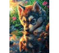 Lobezno en el Bosque mágico Puzzle 500 Piezas Cartón Grueso para Adultos Cuento de Hadas tierno de acompañamiento Diversión Grupal Entrenamiento Cerebral Regalo Navideño Regalo Ideal 5