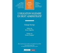 L'obligation solidaire en droit administratif: 338