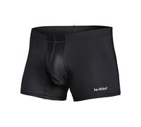 lobloo Shorts de Hombre para Protecciones Jock Strap Invertidos, La Coquilla Pone Encima, a Compresión y Acolchados para la Máxima Protección de Las Zonas Íntimas, Color: Negro