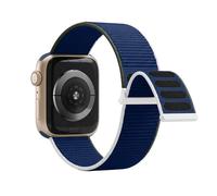 Lobnhot Nylon Correa Compatible con Correa Apple Watch 44mm 42mm 45mm 46mm, Correa Deportiva Ajustable Compatible con iWatch Series 10 9 8 7 6 SE 5 4 3 2 1, Abismo