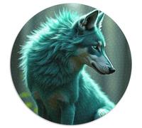 Lobo 1.000 Piezas, Puzzle Adultos Anti-Estrés, Animales Rompecabezas Redondo, Juegos De Puzzle, Juguetes Anti-Estrés, Desafío Único (67.5x67.5cm)