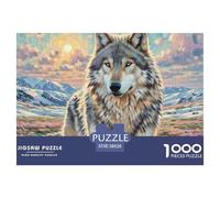 Lobo 1000 Piezas Puzzle Animaleses para Toda La Familia Desafiante Multicolor Juego EduGatoivo Colección 38x26cm/1000pcs