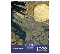 Lobo 1000 Piezas Rompecabezas Juego Educativo Creativo Vida Silvestre Puzzle Bonita Decoración Rompecabezas para Regalos De Viaje, Presente 38x26cm/1000pcs