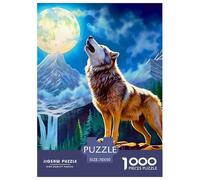 Lobo 1000 Piezas Rompecabezas Juego EduGatoivo Creativo Puzzle Juego De Desafío Único para Adultos Y Niños 70x50cm/1000pcs