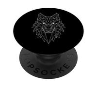 Lobo Amante de Animales Bosque Vida Silvestre Hombres Mujeres Motivo PopSockets PopGrip Adhesivo
