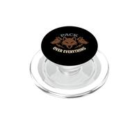 Lobo Amante Vida Silvestre Naturaleza Identidad Aullido Entusiasta Al Aire PopSockets PopGrip para MagSafe