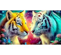 Lobo-and-Tree-Moon-Fantasy Rompecabezas de 1000 Piezas para Adultos - Cartón Reciclado para Decoración 75x50cm/1000pcs