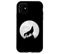 Lobo Aullando en Luna Luz Lobo Solitario Carcasa para iPhone 11