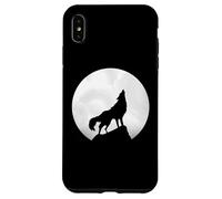 Lobo Aullando en Luna Luz Lobo Solitario Carcasa para iPhone XS MAX