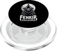 Lobo Aullando Fenrir Lobo Mitología nórdica Celta PopSockets PopGrip para MagSafe