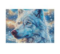 Lobo Blanco Puzzles 300 Piezas Juguete EduGatoivo 3D Interactivo Rompecabezas Familiar para Toda La Familia Entretenimiento Creativo Decorativo 300 PCS