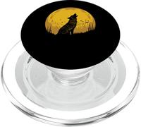 Lobo Bosque Luna Silvestre - Aullido Animal Lobo PopSockets PopGrip para MagSafe