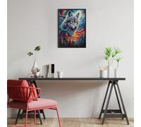 Lobo de Bosque de Llama Puzzles 300 Piezas Impossible Desafío Animales y Plantas Rompecabezas para Adultos Aliviar Estrés Decoración Hogar DIY Moderno Portátil 300 PCS