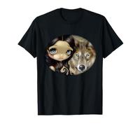 Lobo de Ojos Plateados, Arte Jasmine Becket-Griffith Camiseta