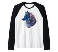 Lobo del Espíritu Camiseta Manga Raglan