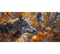 Lobo Diamond Art Kits para Adulto, 5D Diamate Painting Kits,DIY Diamond Embroidery Kit, Bordado Decoración De Craft Pared Del Hogar Abstracto, Pintura al óleo, Resina, Artesanía 40x80cm Abeja 1J-117