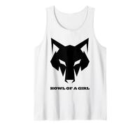 Lobo Divertido Howl of a Girl para Mujeres o niñas Camiseta sin Mangas