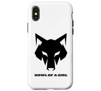Lobo Divertido Howl of a Girl para Mujeres o niñas Carcasa para iPhone X/XS