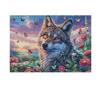 Lobo en Bosque de Galaxia Puzzles 300 Piezas Construir Maquetas Rompecabezas para Adultos Desafío Intelectual Juguete Educativo 3D Moderno 300 PCS