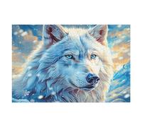 Lobo Enmarcado Puzzle 1000 Piezas EduGatoivo Familiar Rompecabezas 3D para Toda La Familia Aliviar Estrés Decoración Hogar Portátil 1000 PCS