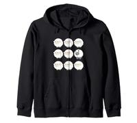 Lobo entre ovejas divertido rebaño de ovejas Sudadera con Capucha