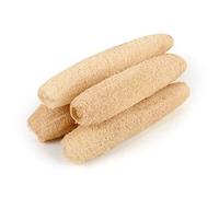 Lobo - Esponjas de lufa de ducha natural grande orgánica, esponja exfoliante para baño diario, esponja de esponja de spa de belleza - 4 unidades