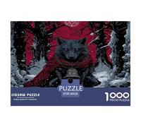 Lobo Feroz Puzzle 1000 Piezas, Juego Educativo, Desafío, Clásicos para Adultos Y Niños A Partir De 12 Años Vida Silvestre Rompecabezas Familiar - Decoración del Hogar 38x26cm/1000pcs