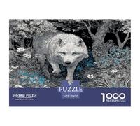 Lobo Feroz Puzzle 1000 Piezas, Juego Educativo, Desafío, Clásicos para Adultos Y Niños A Partir De 12 Años Vida Silvestre Rompecabezas Familiar - Decoración del Hogar 70x50cm/1000pcs