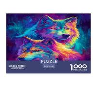 Lobo Feroz Puzzle 1000 Piezas, Moderno DIY,Entretenimiento Creativo para Adultos Y Niños Mayores De 12 Años Vida Silvestre Rompecabezas Familiar - Decoración del Hogar 70x50cm/1000pcs