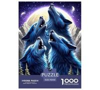 Lobo Feroz Puzzle De 1000 Piezas, Juego Educativo, Desafío, Clásicos para Adultos Y Niños A Partir De 12 Años Vida Silvestre Imposible Rompecabezas - Decoración del Hogar 70x50cm/1000pcs