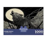 Lobo Feroz Puzzle De 1000 Piezas, Juego Educativo, Desafío, Clásicos para Adultos Y Niños A Partir De 12 Años Vida Silvestre Rompecabezas Familiar - Obra De Arte 38x26cm/1000pcs